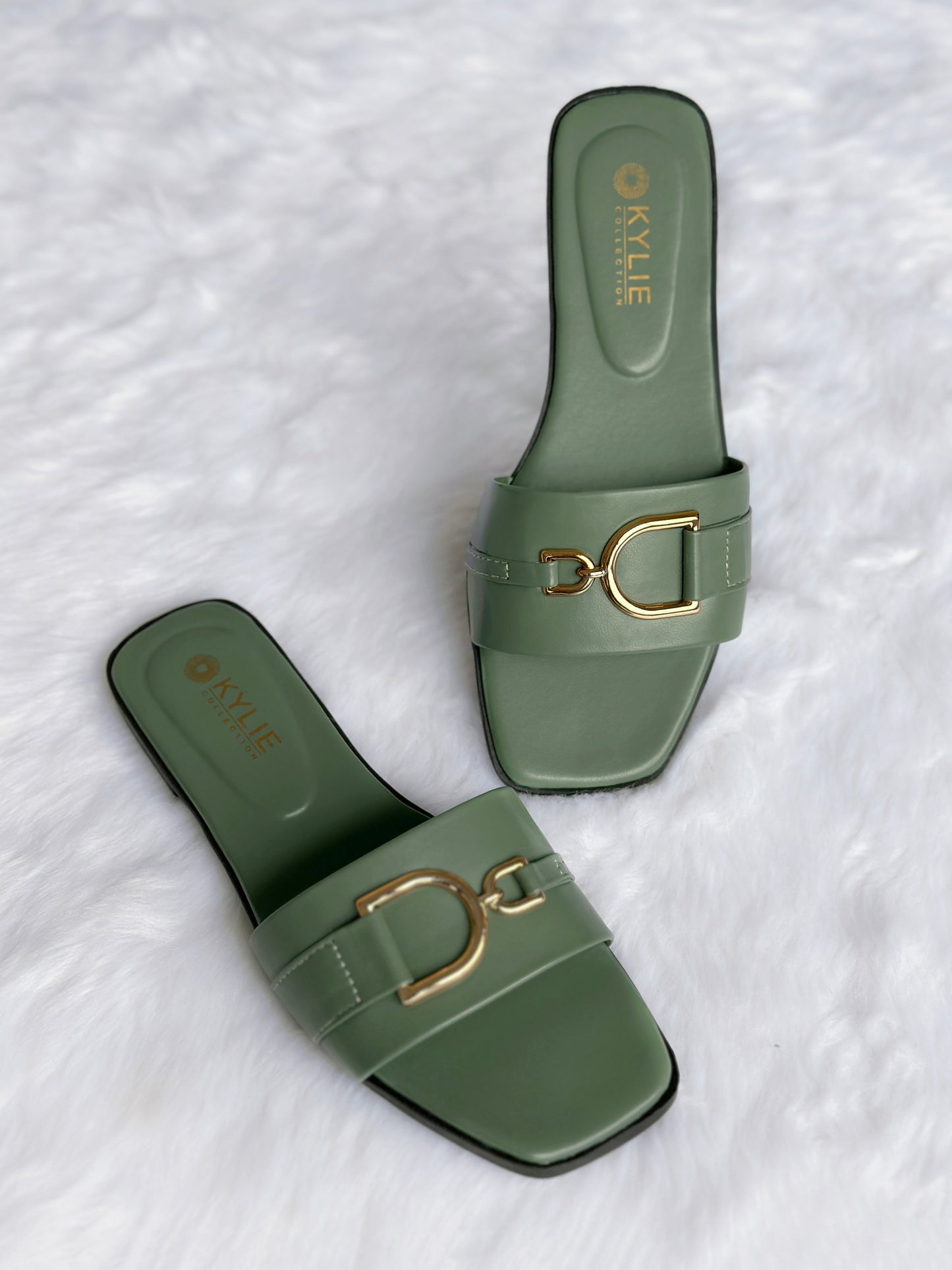Slide Sandals with Ornament