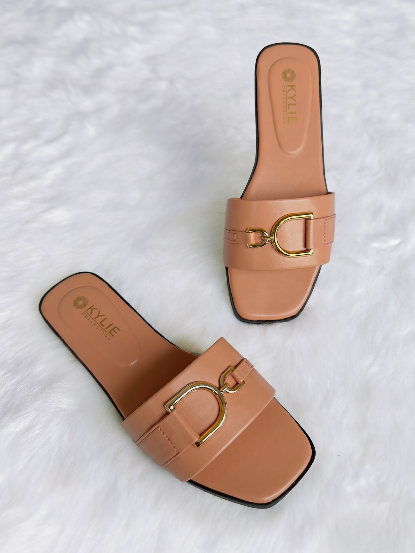 Slide Sandals with Ornament