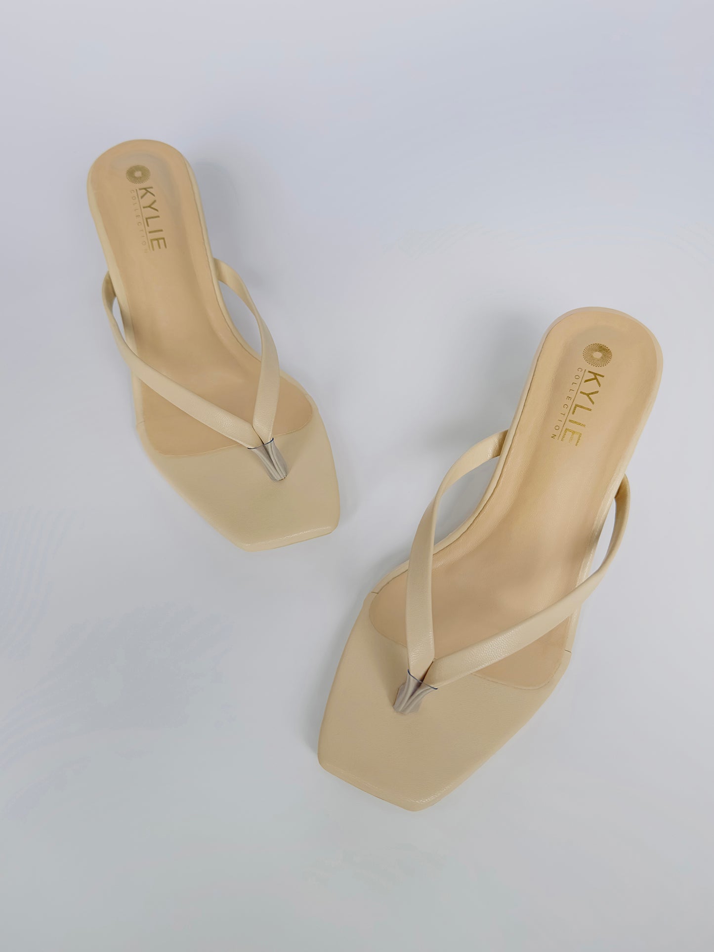 Two Strap Pointed Comfort Heel