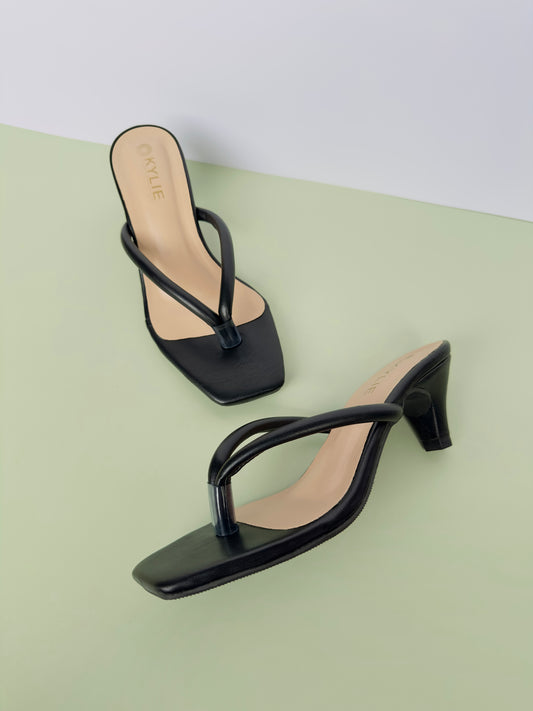Two Strap Pointed Heel