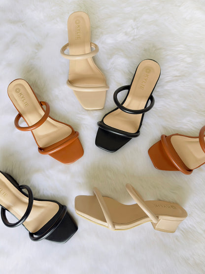 Comfort Double Tube Straps Heels